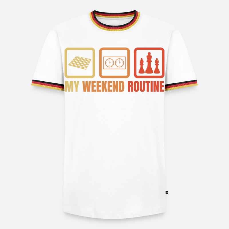 Chess Weekend - Men's Ringer Shirt - white/tricolour