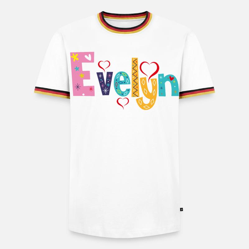 Personalized Evelyn Name - Men's Ringer Shirt - white/tricolour