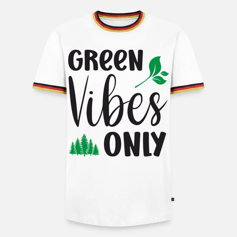 Green Vibes Only - Men's Ringer Shirt - white/tricolour