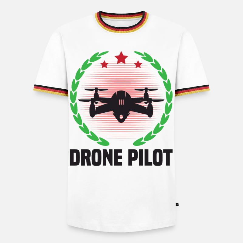 Drone Pilot - Men's Ringer Shirt - white/tricolour