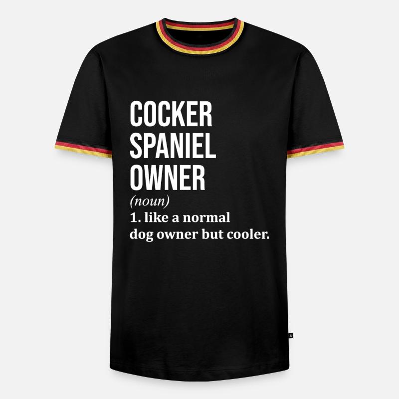 Cocker Spaniel - Men's Ringer Shirt - black/tricolour