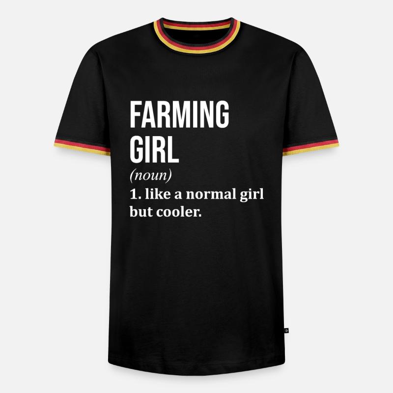 Farming - Men's Ringer Shirt - black/tricolour