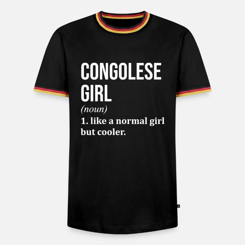 Congo - Men's Ringer Shirt - black/tricolour