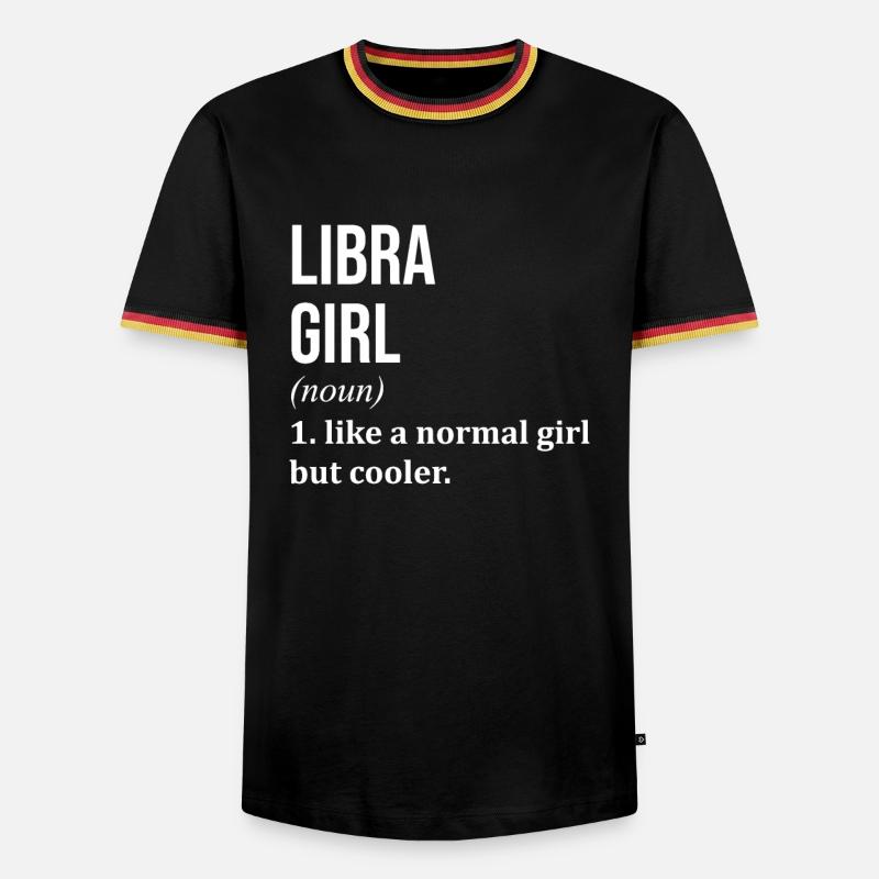 Libra - Men's Ringer Shirt - black/tricolour