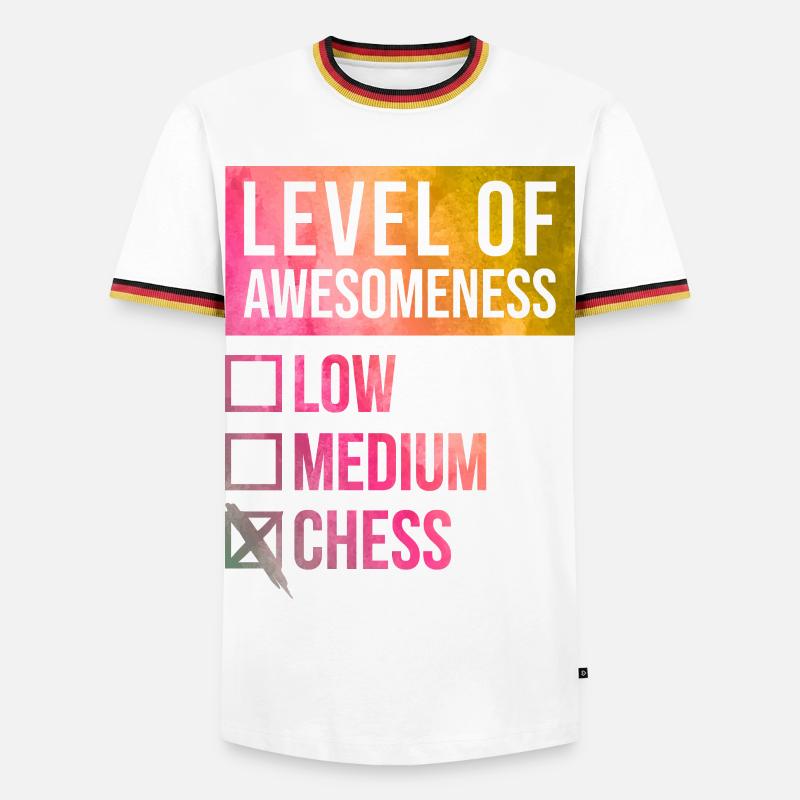 Chess - Men's Ringer Shirt - white/tricolour
