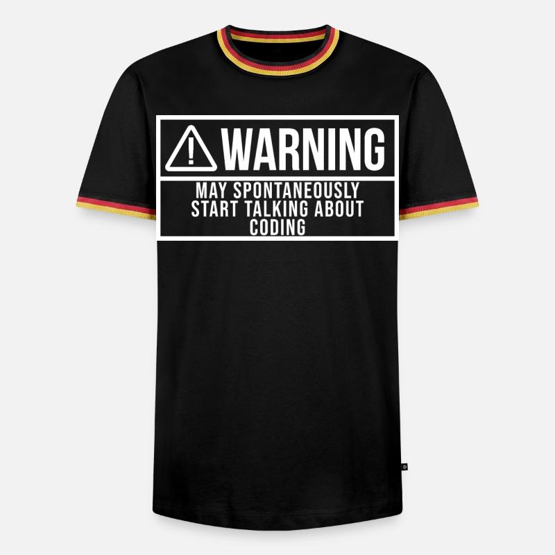 codage - T-shirt contrasté Homme - noir/tricolore