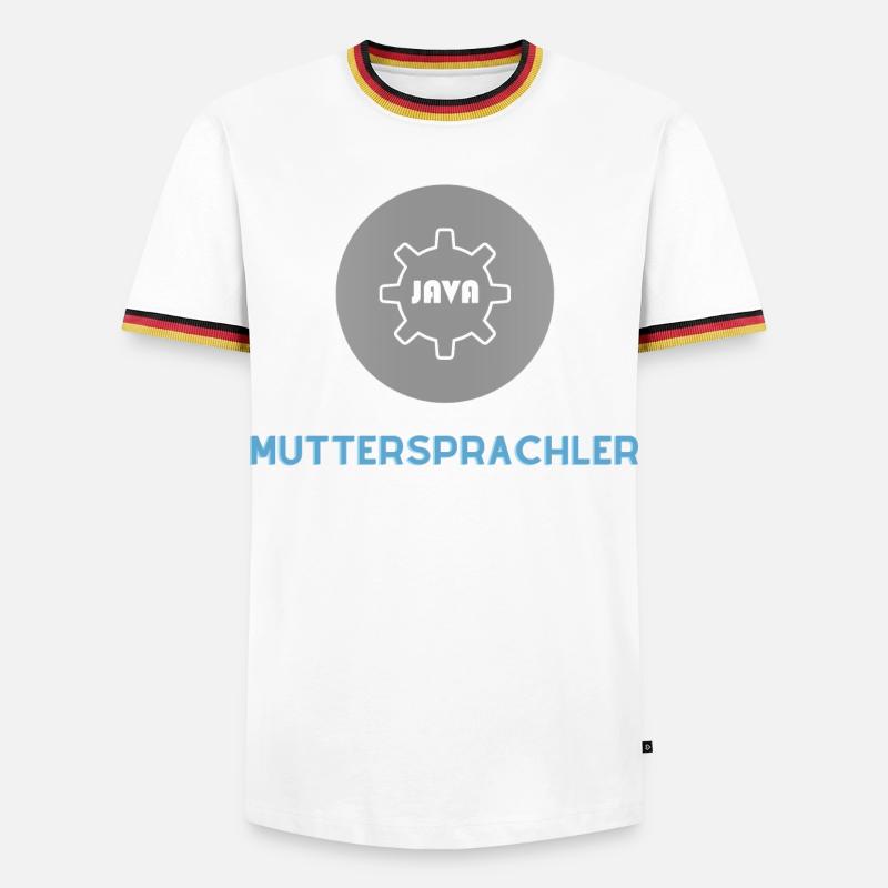 Native speaker: JavaScript Edition - Men's Ringer Shirt - white/tricolour