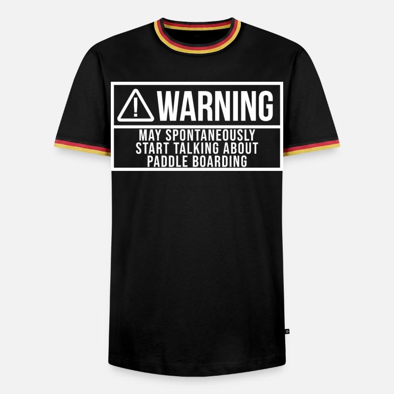 Paddle Board - Men's Ringer Shirt - black/tricolour