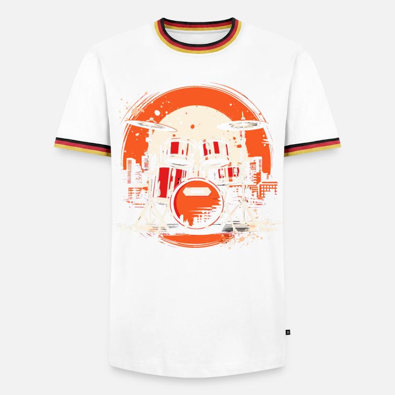 Trapset Graphics - Men's Ringer Shirt - white/tricolour
