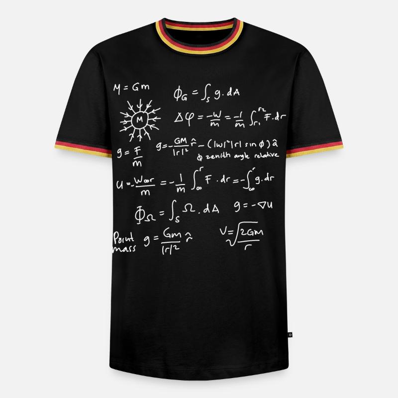 Physics Equations Unleashed - Men's Ringer Shirt - black/tricolour