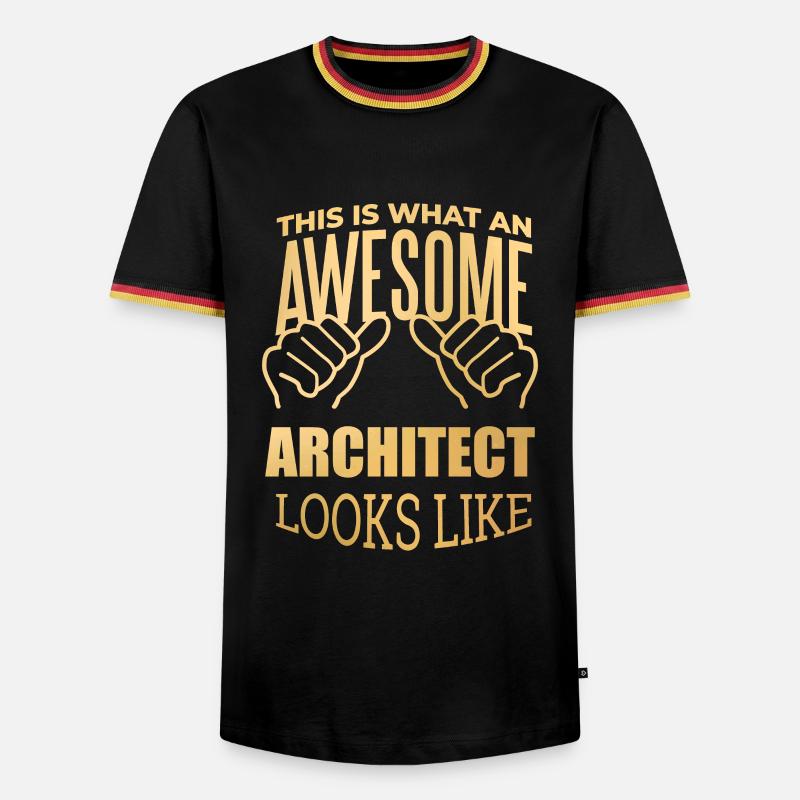 Architect - Men's Ringer Shirt - black/tricolour