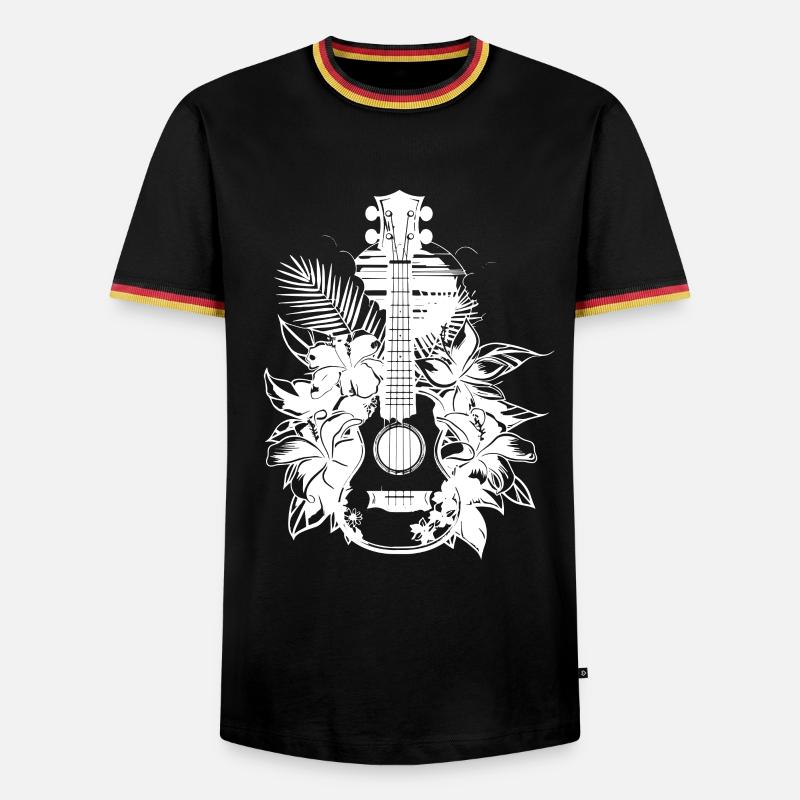 Ukulele Comic - Men's Ringer Shirt - black/tricolour