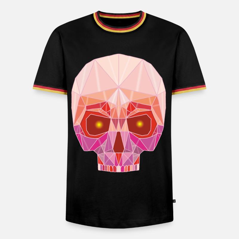 Ruby Skull - Men's Ringer Shirt - black/tricolour