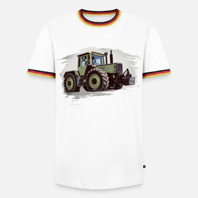 MB-trac 1300 with weights - Men's Ringer Shirt - white/tricolour
