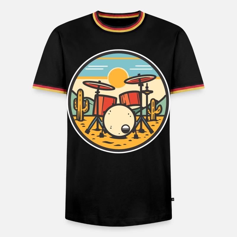 Trapset Comic Look - Men's Ringer Shirt - black/tricolour