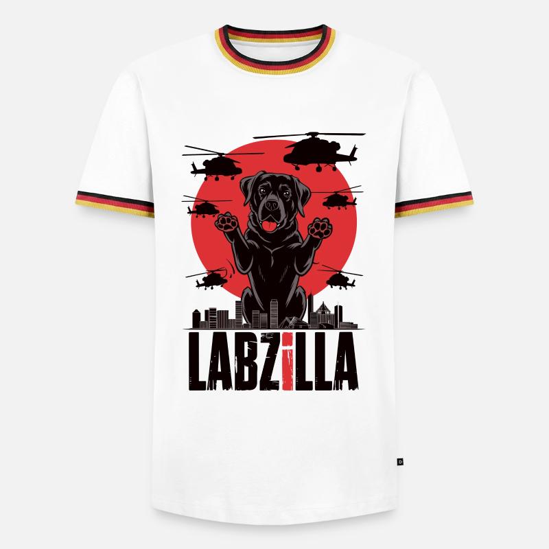 Labzilla - Men's Ringer Shirt - white/tricolour