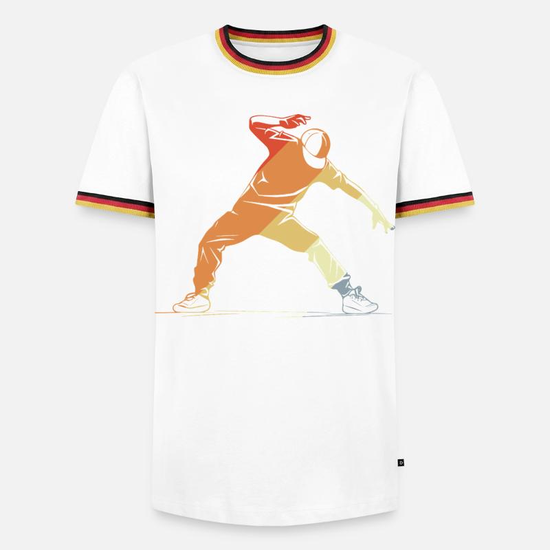 Breakdancer Sketch - Men's Ringer Shirt - white/tricolour
