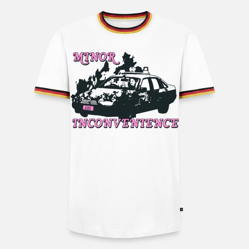 Minor Inconvenience Statement Design - Men's Ringer Shirt - white/tricolour