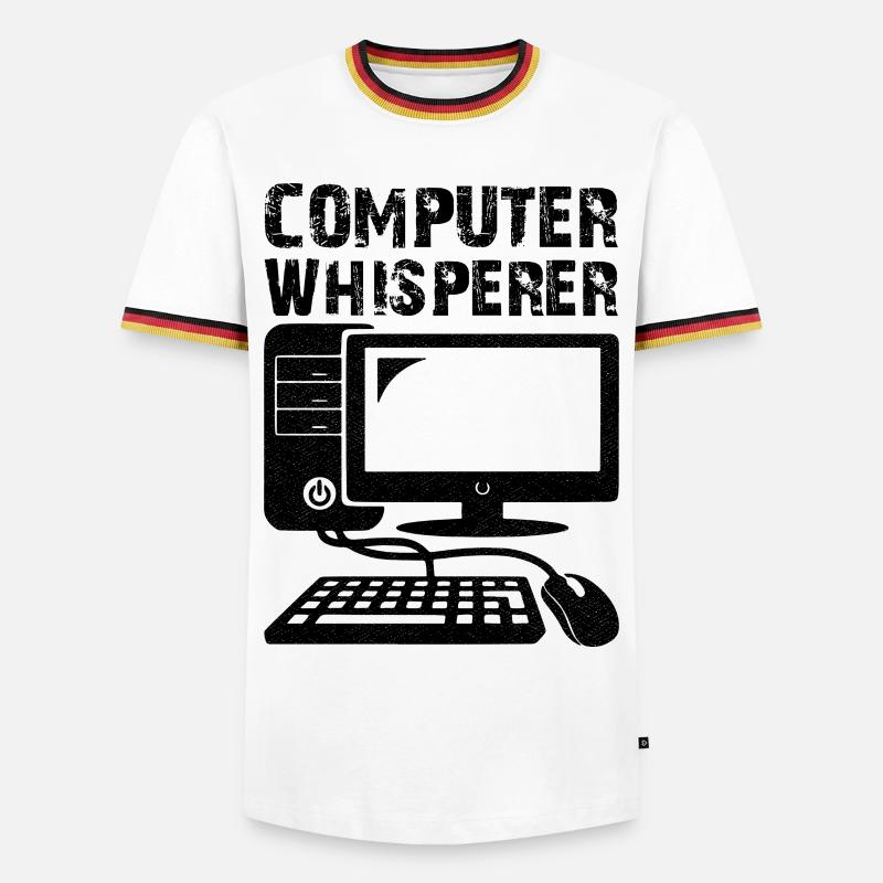 Computer Whisperer - Men's Ringer Shirt - white/tricolour