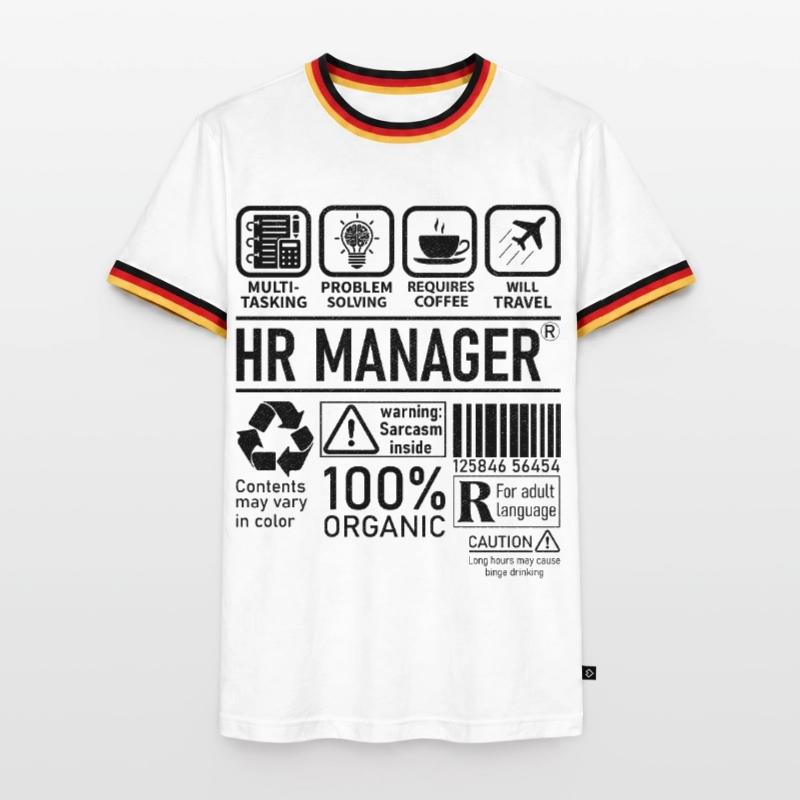 Hr Manager multi tasking problem solving Men's Ringer Shirt