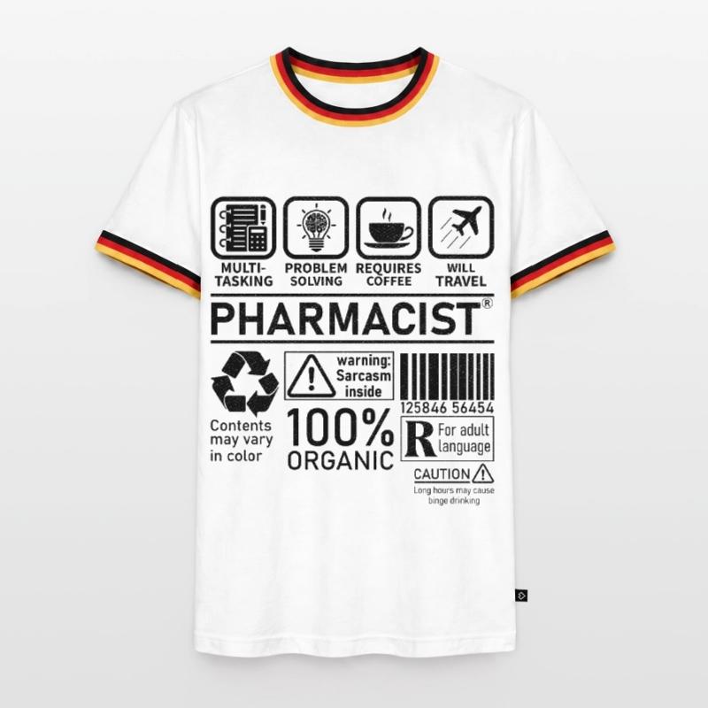 Pharmacist multi tasking problem solving Men's Ringer Shirt