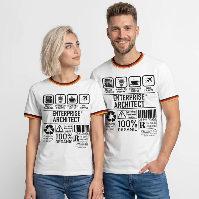 Enterprise Architect multi tasking problem solving T-shirt contrasté Homme