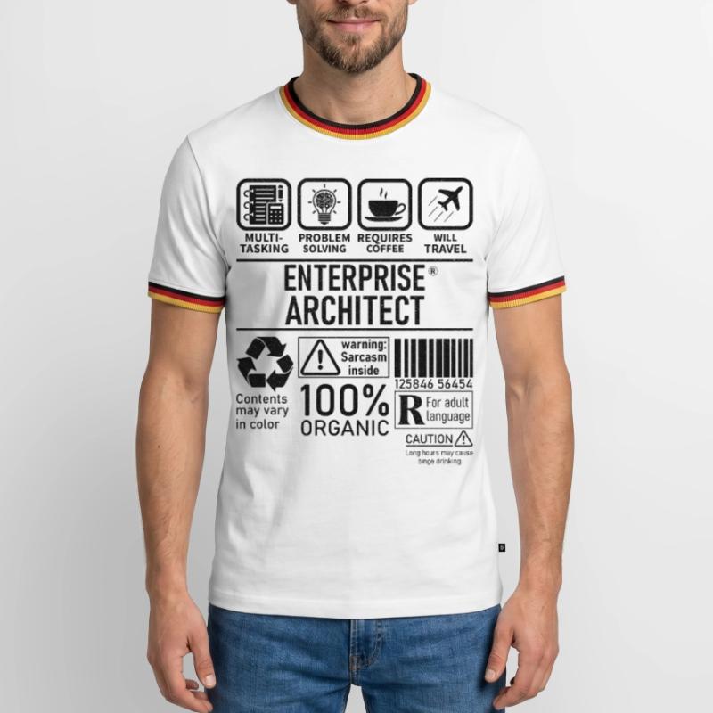 Enterprise Architect multi tasking problem solving T-shirt contrasté Homme