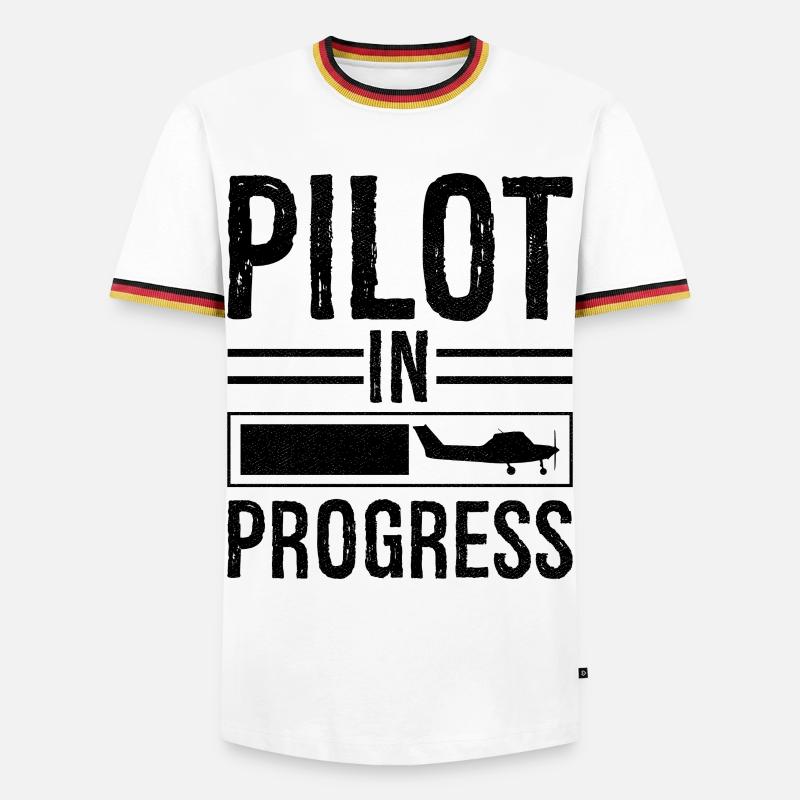 Pilot In progress - Men's Ringer Shirt - white/tricolour