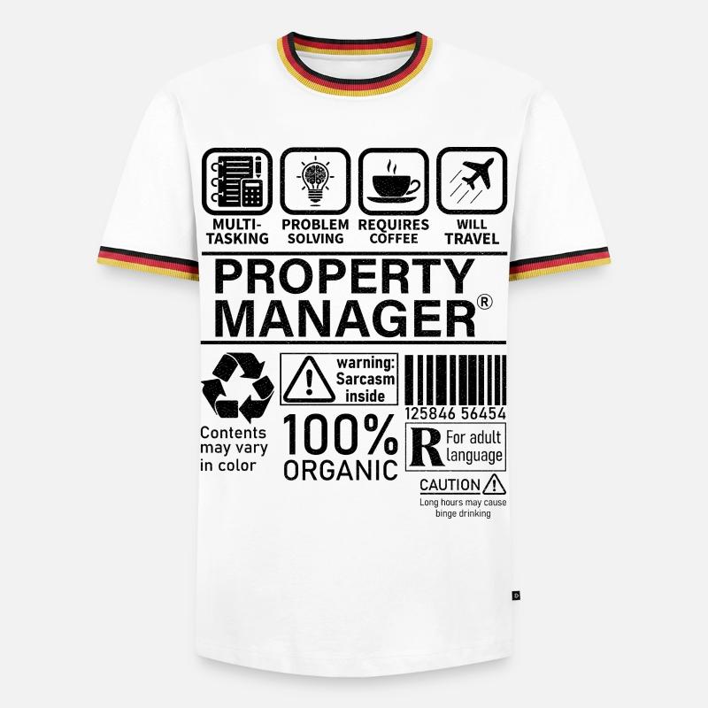 Property Manager Multi Tasking Problem Solving - Men's Ringer Shirt - white/tricolour