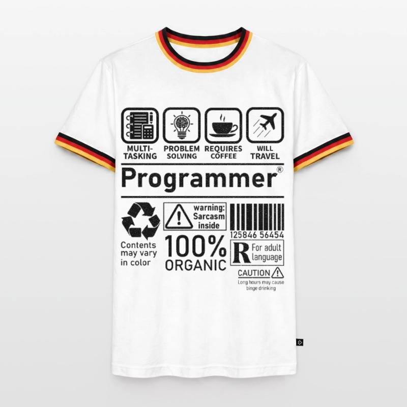Programmer multi tasking problem solving requires Men's Ringer Shirt