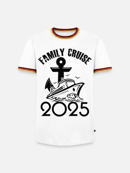 Family cruise 2025 - Men's Ringer Shirt - white/tricolour