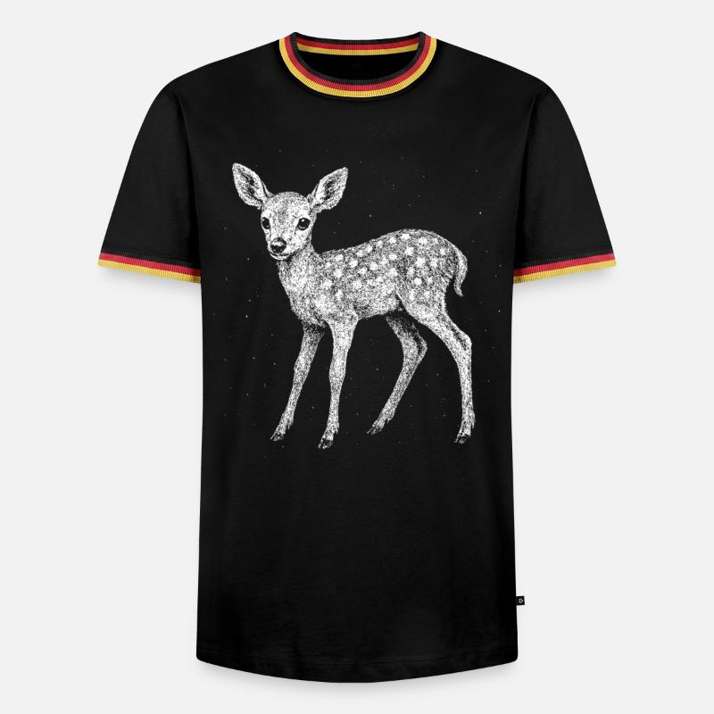 Faon - T-shirt contrasté Homme - noir/tricolore