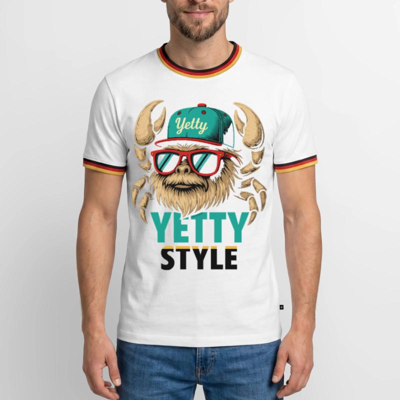 Graphisme Yeti Style Yetty T-shirt contrasté Homme