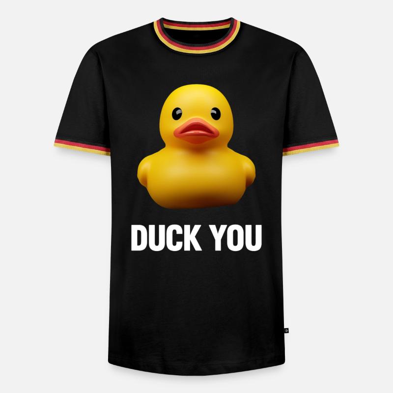 Duck ou - Men's Ringer Shirt - black/tricolour