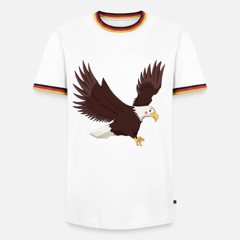 Eagle - Men's Ringer Shirt - white/tricolour