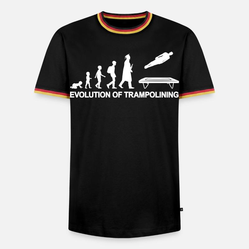 Evolution Trampoline - Men's Ringer Shirt - black/tricolour