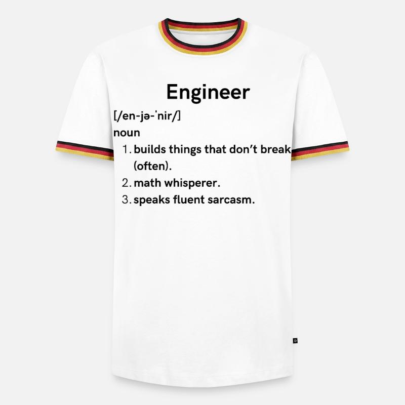 engineer  - Men's Ringer Shirt - white/tricolour