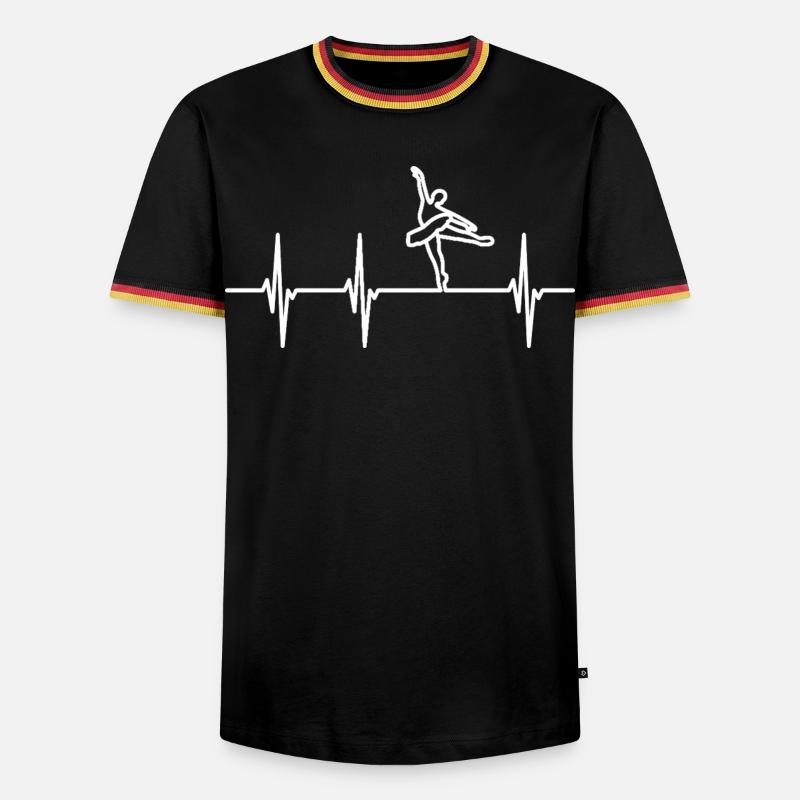 Ballet dancer Pulsschlag - Men's Ringer Shirt - black/tricolour