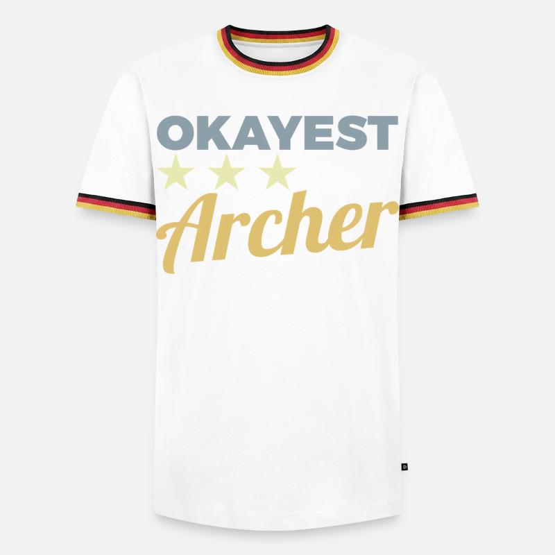Average Archer - Men's Ringer Shirt - white/tricolour