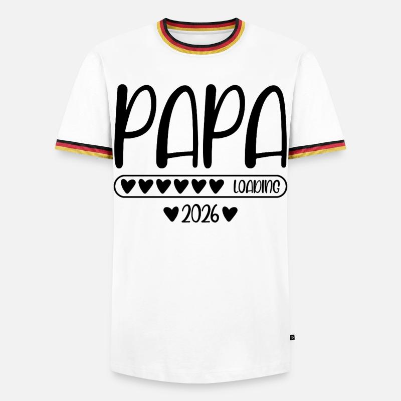 Papa 2026 loading - Men's Ringer Shirt - white/tricolour