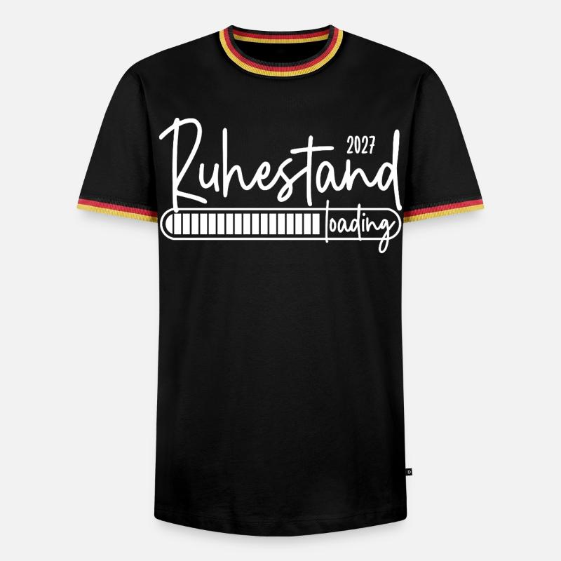 Retirement 2027 loading - Men's Ringer Shirt - black/tricolour
