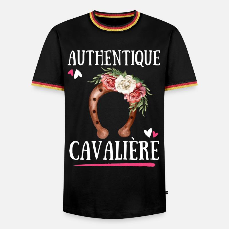 Authentic Cavaliere - Men's Ringer Shirt - black/tricolour