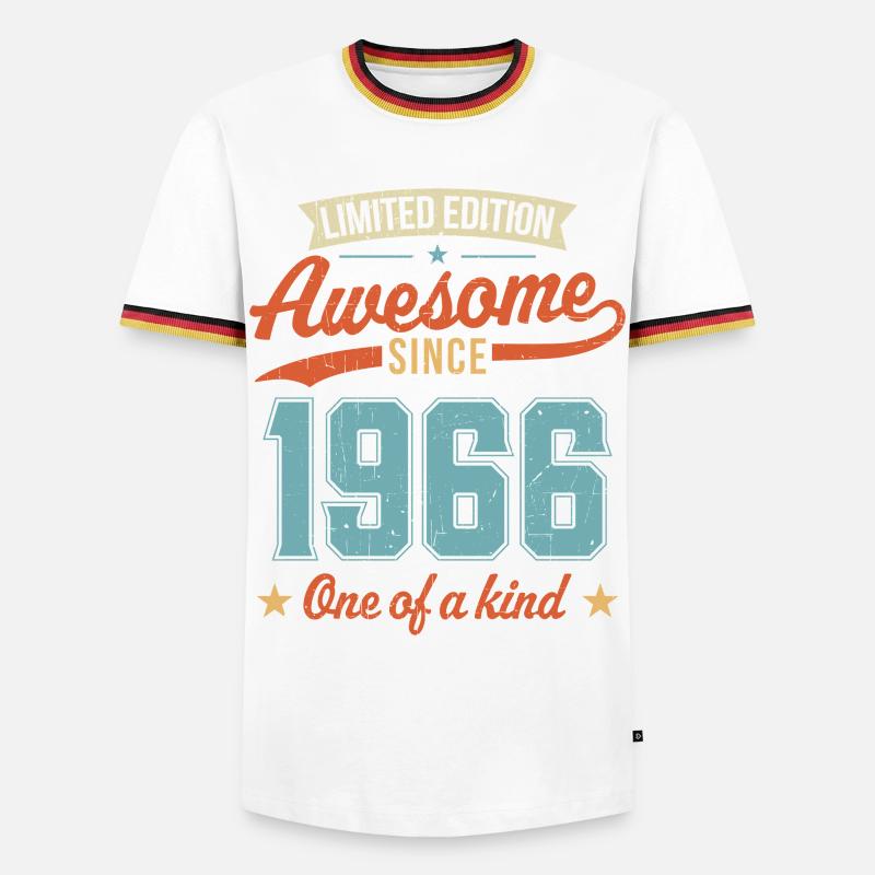 Awesome Since 1966 - Men's Ringer Shirt - white/tricolour