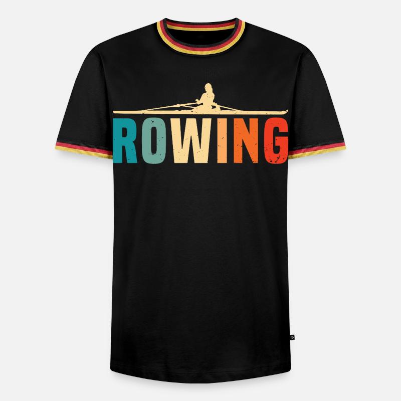 Rowing - Rowing - Rower - Rower - Men's Ringer Shirt - black/tricolour