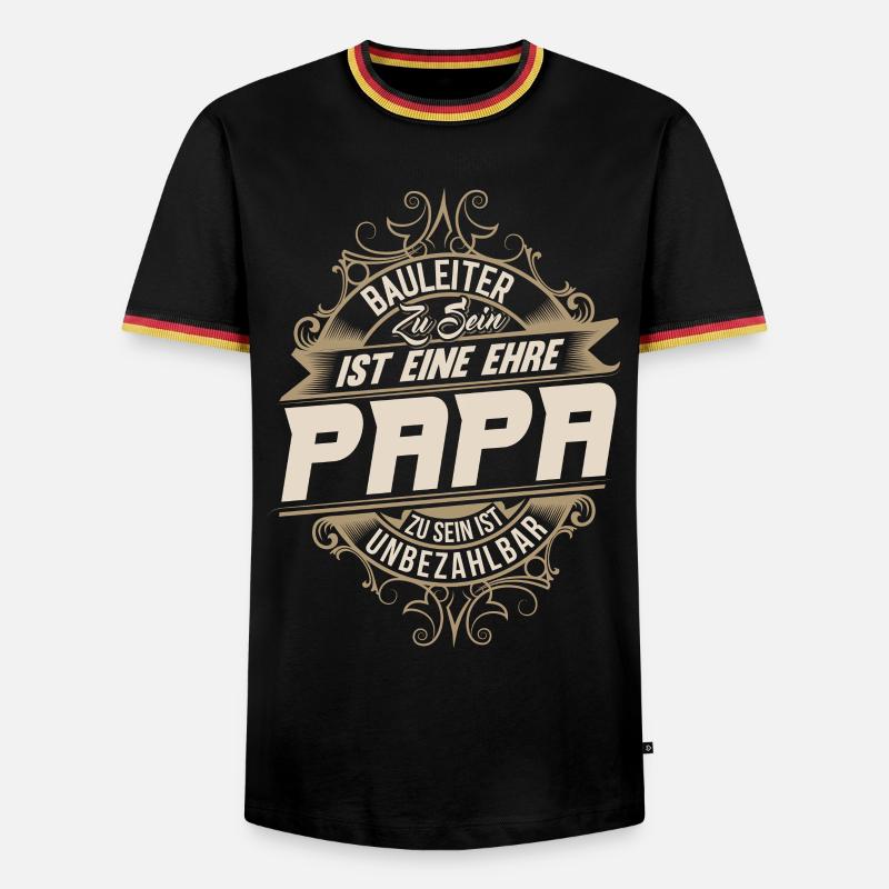 Construction Manager Dad - Men's Ringer Shirt - black/tricolour