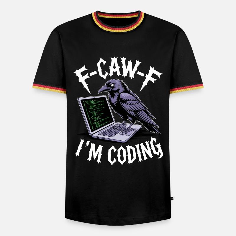 F-Caw-F I'm Coding - Men's Ringer Shirt - black/tricolour