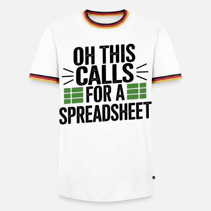 Oh that needs a table - Men's Ringer Shirt - white/tricolour
