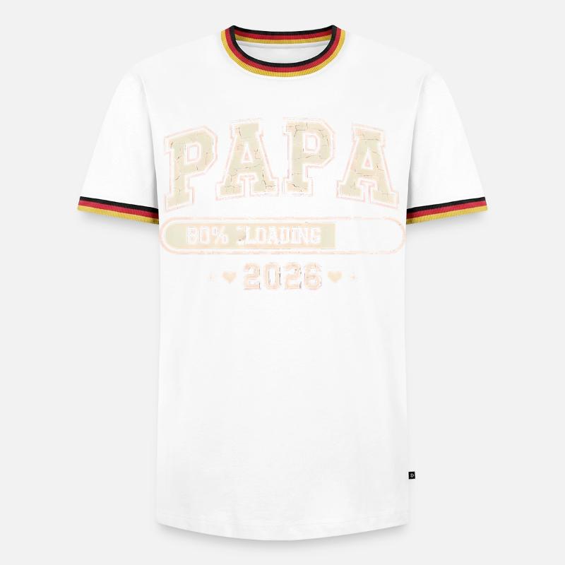 Dad 2026 Loading Dad-to-be - Men's Ringer Shirt - white/tricolour