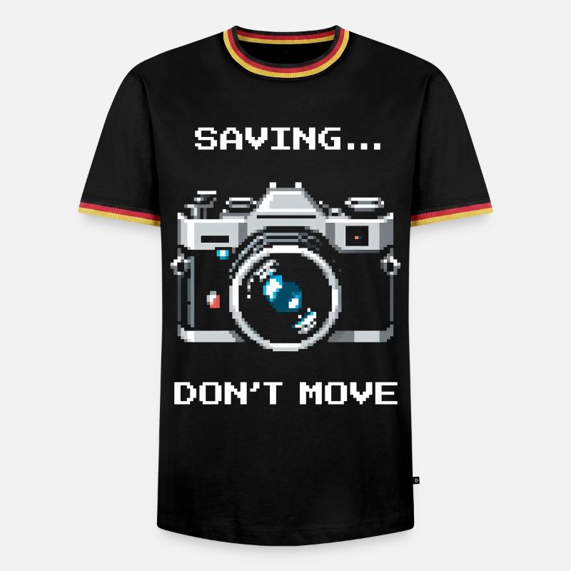 Save, don't move | Long exposure - Men's Ringer Shirt - black/tricolour