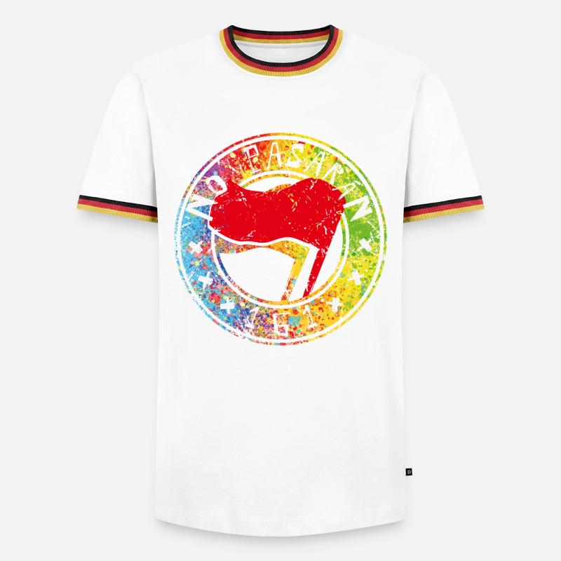 No Pasaran 161 - Men's Ringer Shirt - white/tricolour